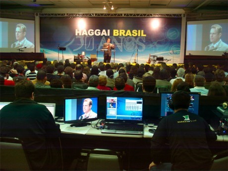 Gravação e transmissão on-line do Congresso Haggai 2009