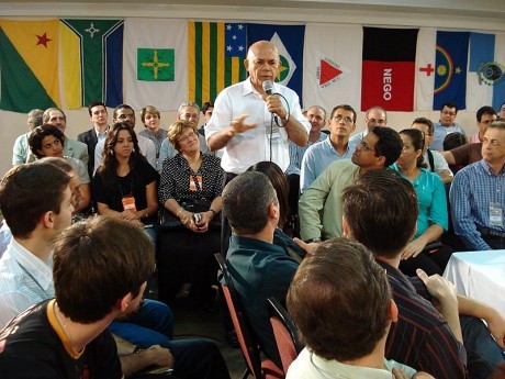 Momento de compartilhar durante o Seminário Nacional 2008