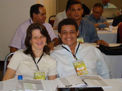 Lídia e Walmir em sala de aula, Turma B, Seminário Nacional 