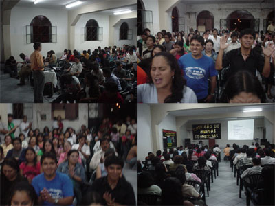 Campanha evangelística em Lima, Peru