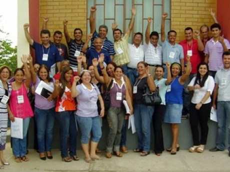 Grupo em Ji-Paraná, com Eneide na extrema esquerda