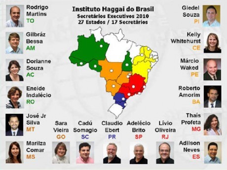 Secretários em 2010: nomes e suas regiões de atuação 