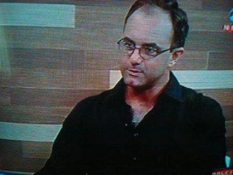 Foto no encerramento da entrevista 