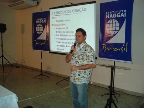 Secretário executivo Giedel apresentando suas metas para o Piauí