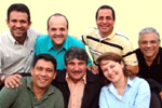 Amorim, Lívio, Jônatas e Adelécio (atrás) Aguinaldo, Chenk e Kelly