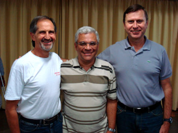 Clóvis Martinoff, Adelécio Brito e David Urbat