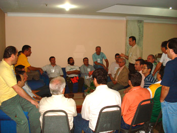 Reunião inicial de apresentação e quebra-gelo dos docentes