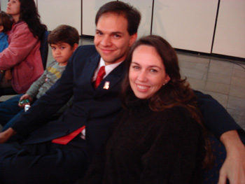 Christian e sua esposa Natália no Haggai (NAC, Out / 2007)