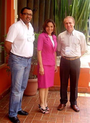 Docentes do evento: William, Eneide e Irani 