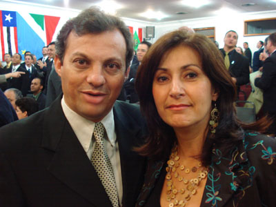 José Maria de Souza e sua esposa Janaína Eler de Souza