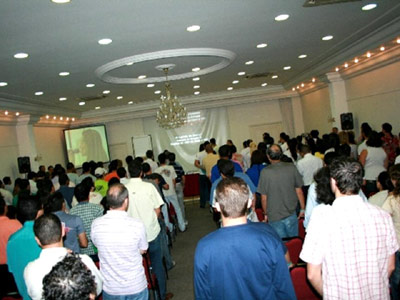 Salão de reuniões do Hotel Lizon