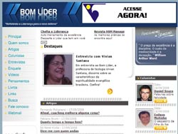 Página inicial do site criado por Ivan Cordeiro