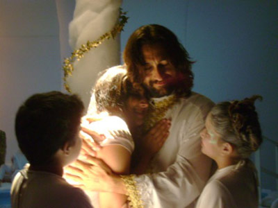 Cena em que Jesus aparece e oferece vida eterna