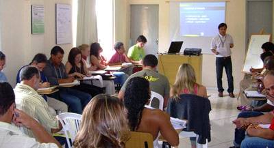 Aula ministrada pelo docente Vagner Porto