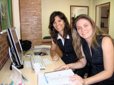 Adenice Mendes e Priscila Pavan: staff para seminários locais  