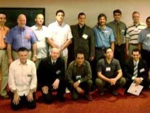 Aqui posam apenas 15 dos 17 participantes brasileiros do Seminário de Liderança Avançada do Instituto Haggai Internacional, em Maui, no Havaí.