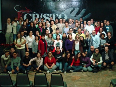Parte da caravana da Igreja Batista Betel, bairro Santana, São Paulo